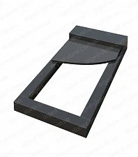 Фото Цветник с надгробной плитой №6