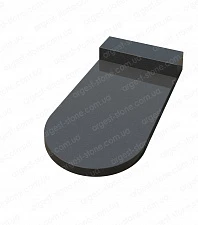 Фото Цветник с надгробной плитой №14