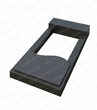 Фото Цветник с надгробной плитой №5